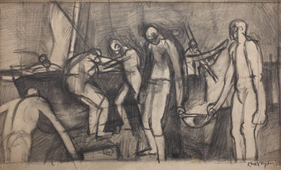 Study for Painting, 1950. Please click to see an enlarged image