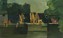 Bathers at Highgate II, 1955. Please click to see an enlarged image