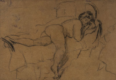 Reclining Nude, c 1905. Please click to see an enlarged image